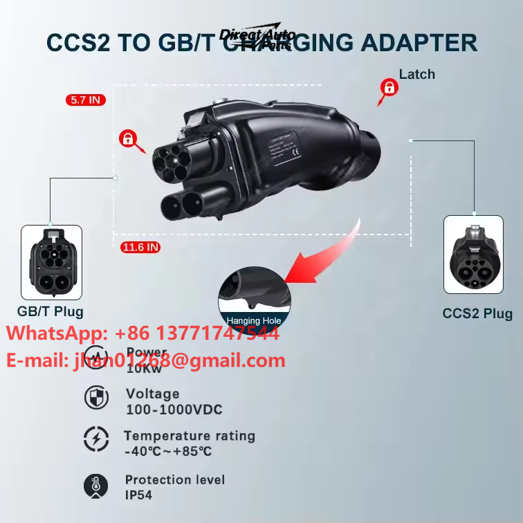 Ładowarka DC do samochodów ele – Gb/T To Ccs2 200A Fast Charging Adapter recenzja i cena