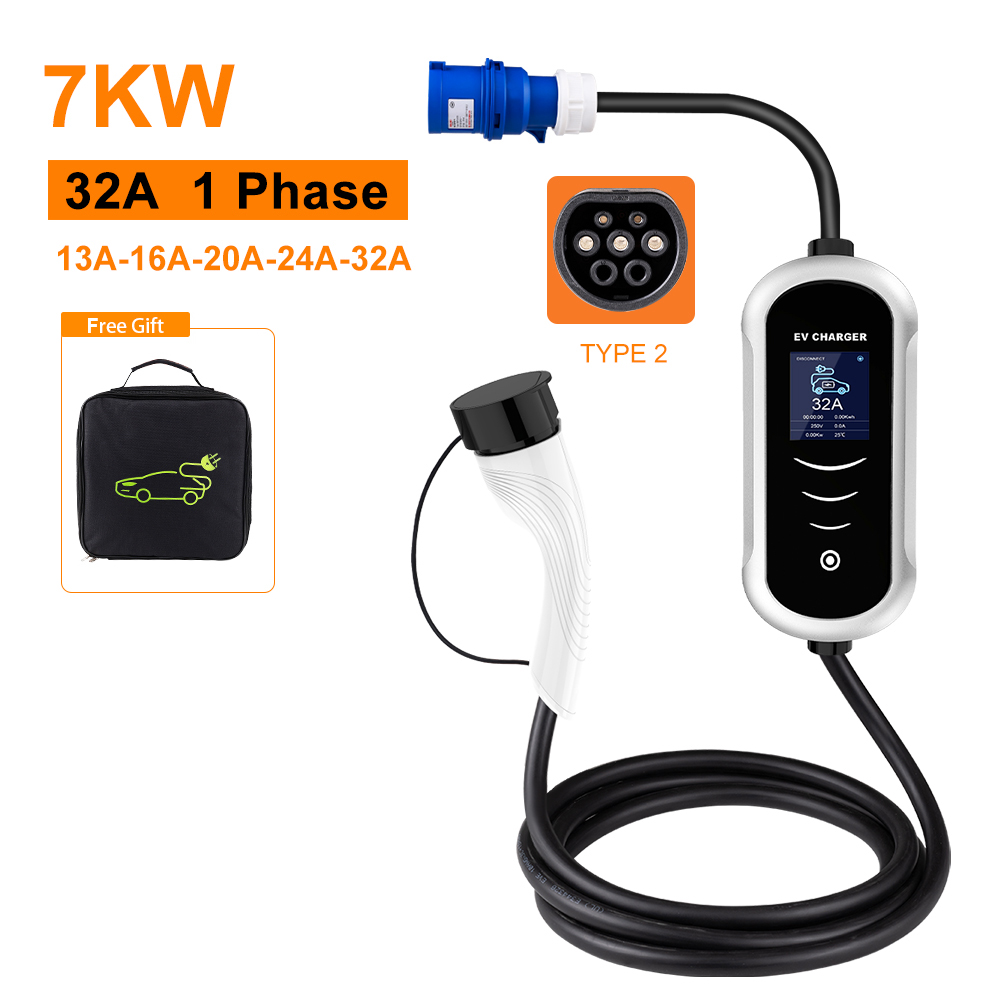 IPENGEN Typ 2 Przenośna ładowa – Portable Ev Charger 32A Type 2 Cee Plug recenzja i cena